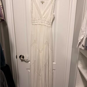 Max Studio Ivory Sleeveless Maxi Dress